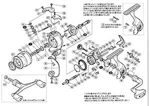 リールの分解図